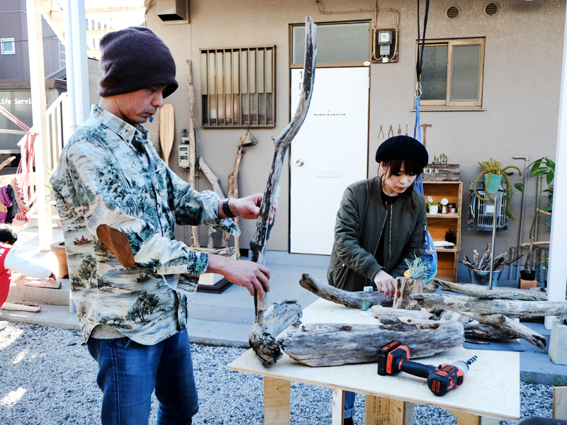 流木雑貨ワークショップ